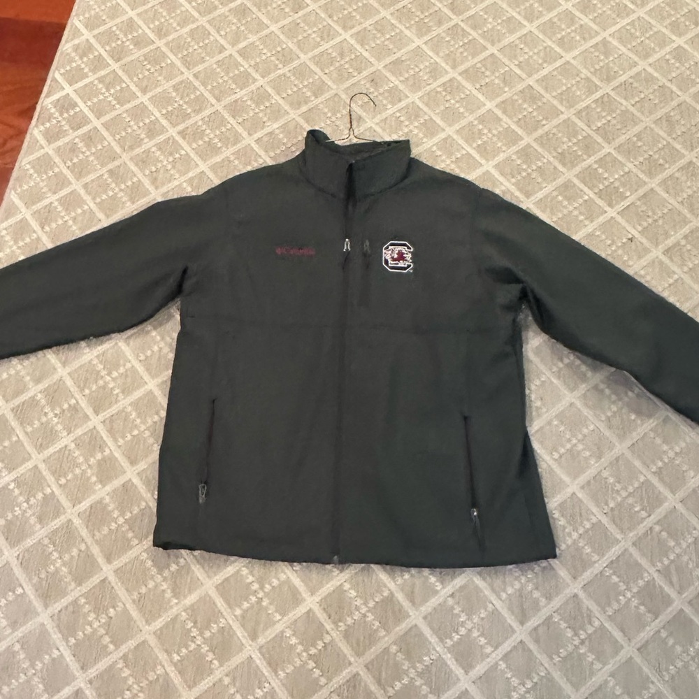 Columbia Men's Dark Gray Waterproof South Carolina Gamecocks Jacket Size XL